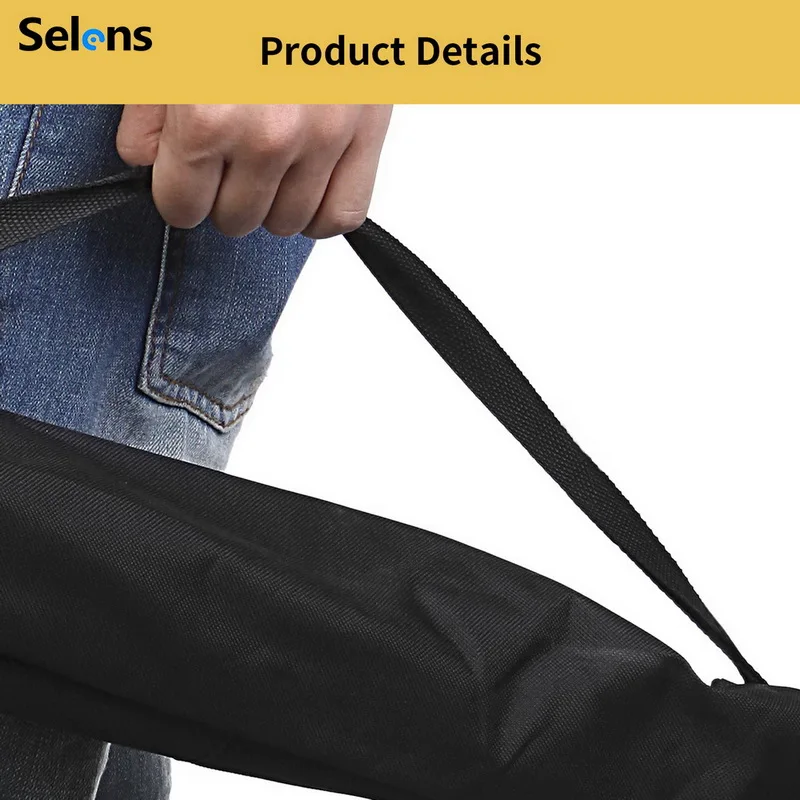 Selens 85cm 33.4in Studio Light Stand Portable Carrying Bag Case with Strap for Tripod Umbrella Studio Light Stand Monopod