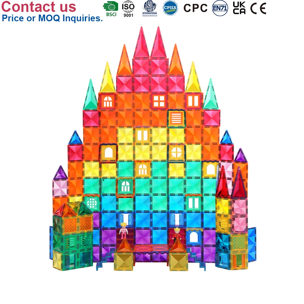 KEBO DIY Набор Магнитных плиток красочные детские магнитные блоки строительные для