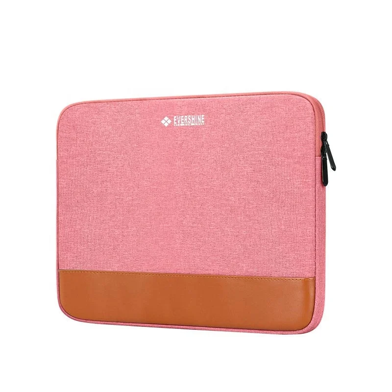 Amazon hot 13 inch portable PU polyester fleece computer sleeve laptop case