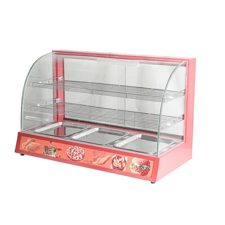 Catering Equipment Commercial Luxury Food Warming Showcase  Food Warmer Food Warming Machine for Snack Shop Restaurant