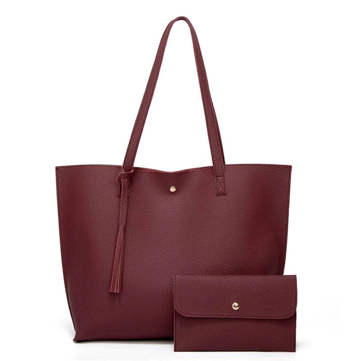 Wholesale Purse Pu Leather Woman Bag Set Fashion Shoulder Bag Ladies Large Tote Bags