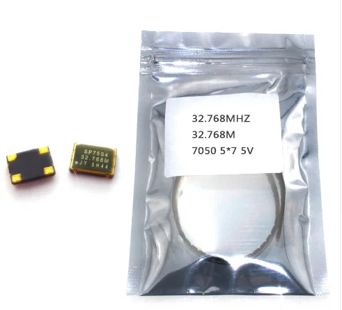 10 шт./лот smd 7050 кварцевый генератор 32 768 МГц 5070 чип конденсатор 5*7 5 в 25ppm
