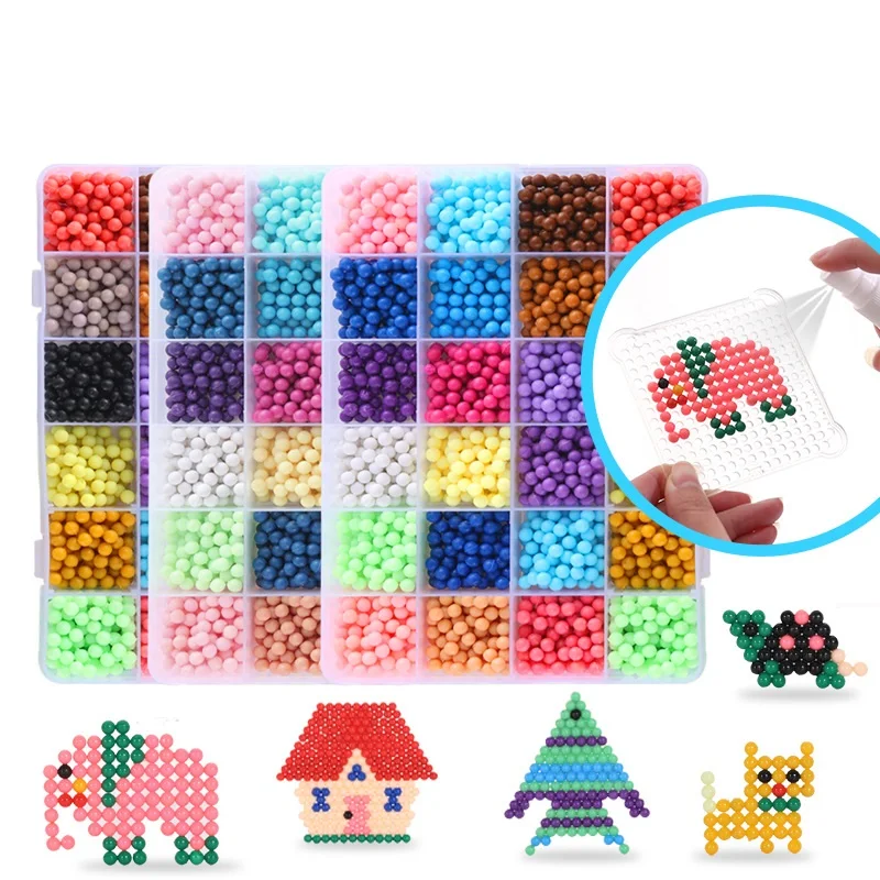 Colorful Spray Water Fuse Beads Kits Handmade Magic Beads Magic Diy Water Beads Kids Toys