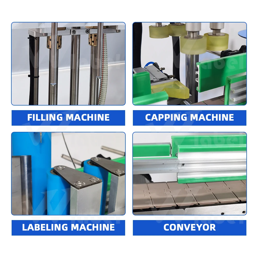 soft drink round bottle desktop filling capping and labeling machine production line