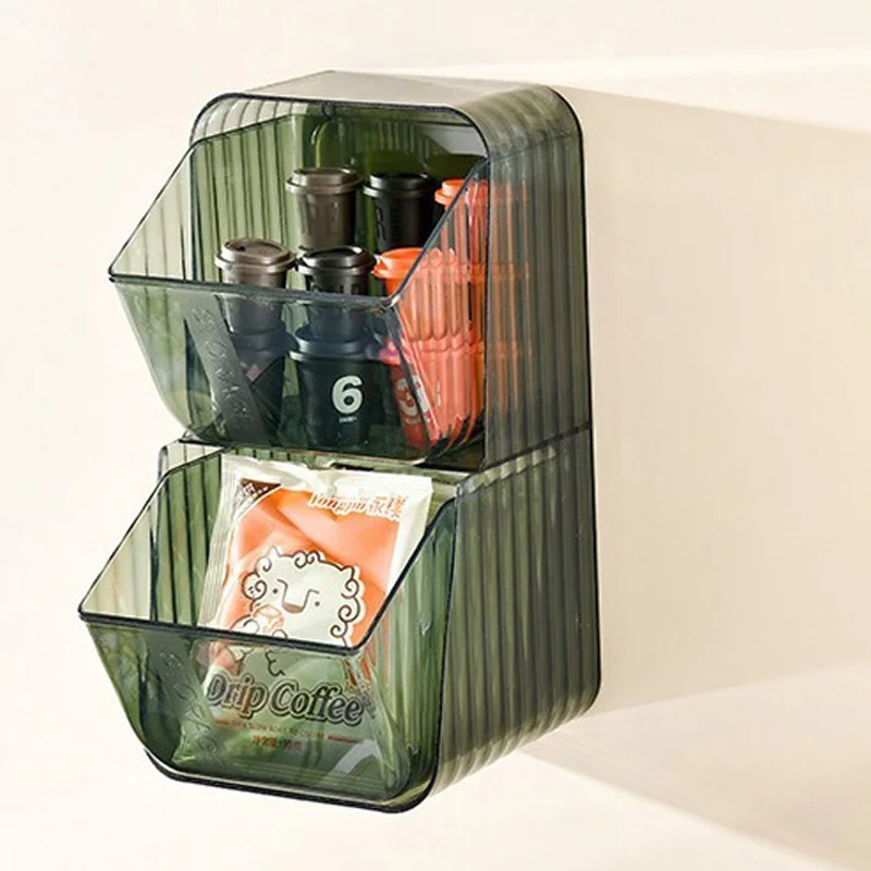 Office desktop stationery storage, non perforated wall mounted storage rack, Drawer type stationery storage box