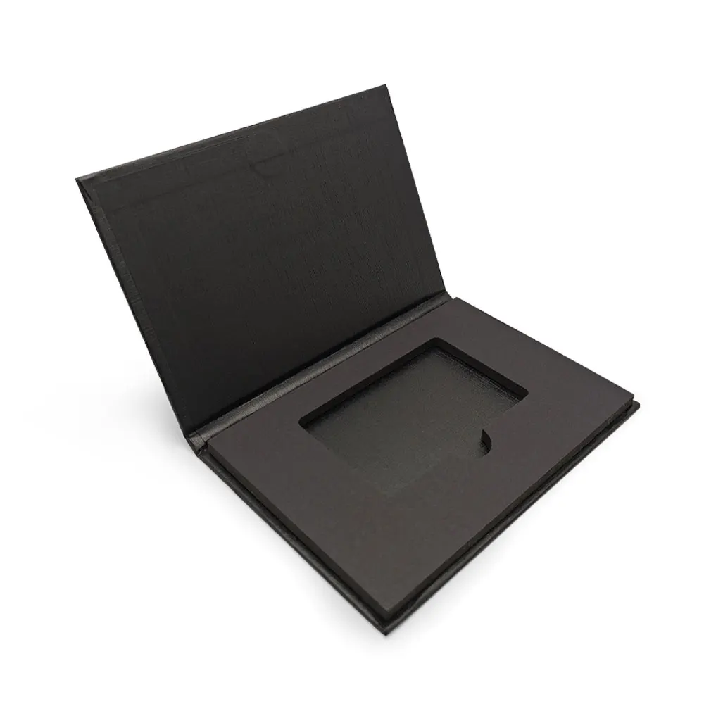 Luxury Stamping Gold Foil Silver VIP Membership Gift Card Packaging Box For Metal Business Card