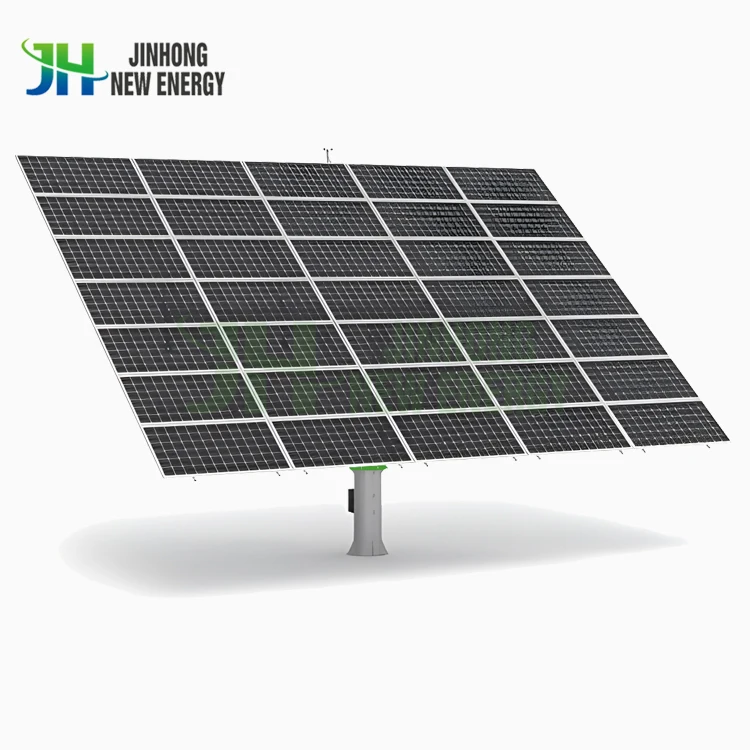 Medium solar tracker 20kw Jinhong dual axis solar tracker system Swing drive solar tracker for off-grid power station