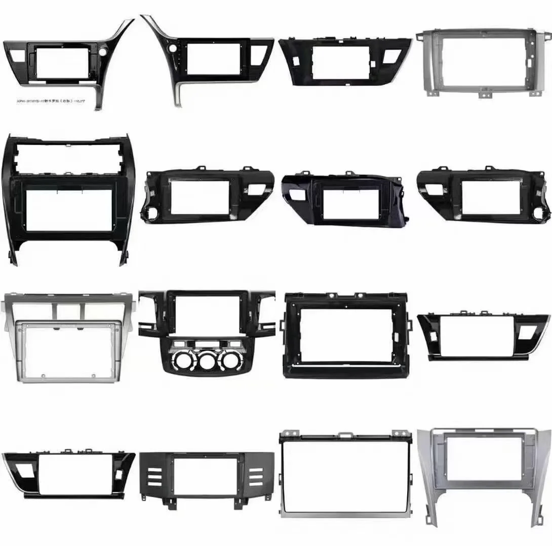 double din car multimedia gps stereo dvd player android radio plastic license plate panel frame for KIA Hyundai