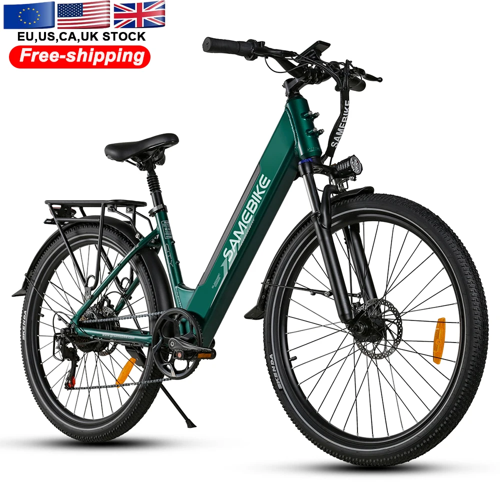 EU stock 36V Lithium Battery 500W Rear Hub Motor Integrated Disc Brake Aluminum Alloy Frame Electric City Bike