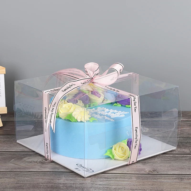 
w11 KCCB 2020 NEW Korean Integrated cake Box transparent packing food gift box for friends 
