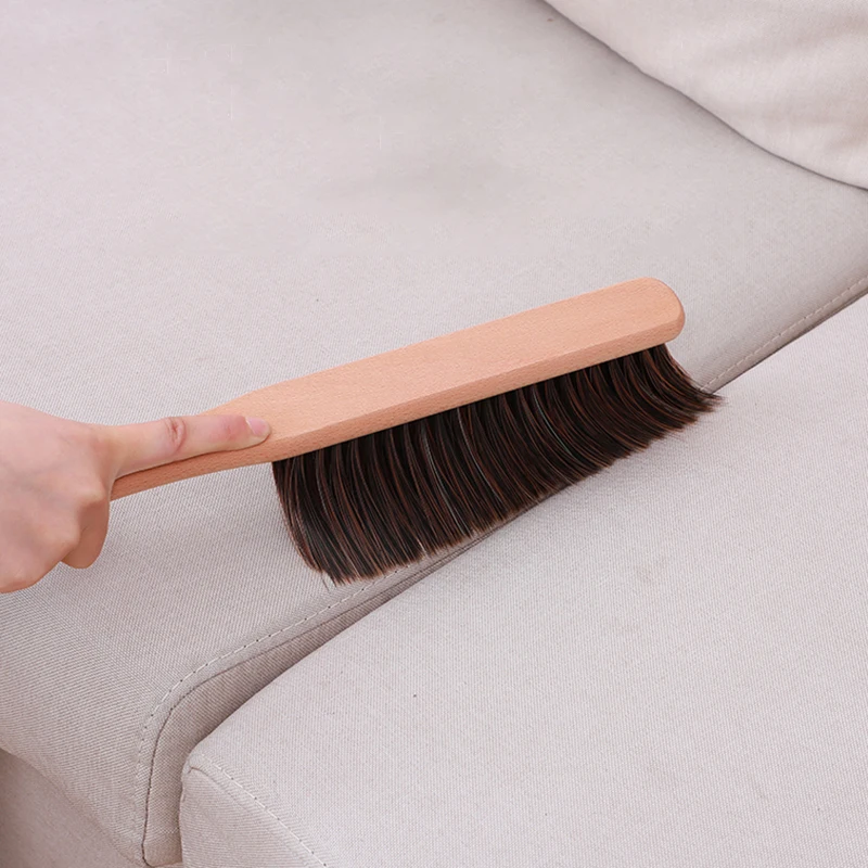Wooden Handle Brush Hand Broom Household Cleaning Brushes Soft Bristles Dusting Brush for Bed