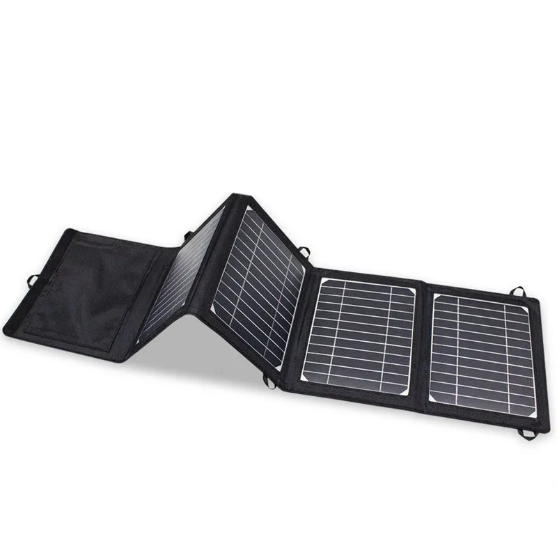 New Outdoor 30W Shingled Foldable Solar Panel Dual USB Fast Charge Solar Panel
