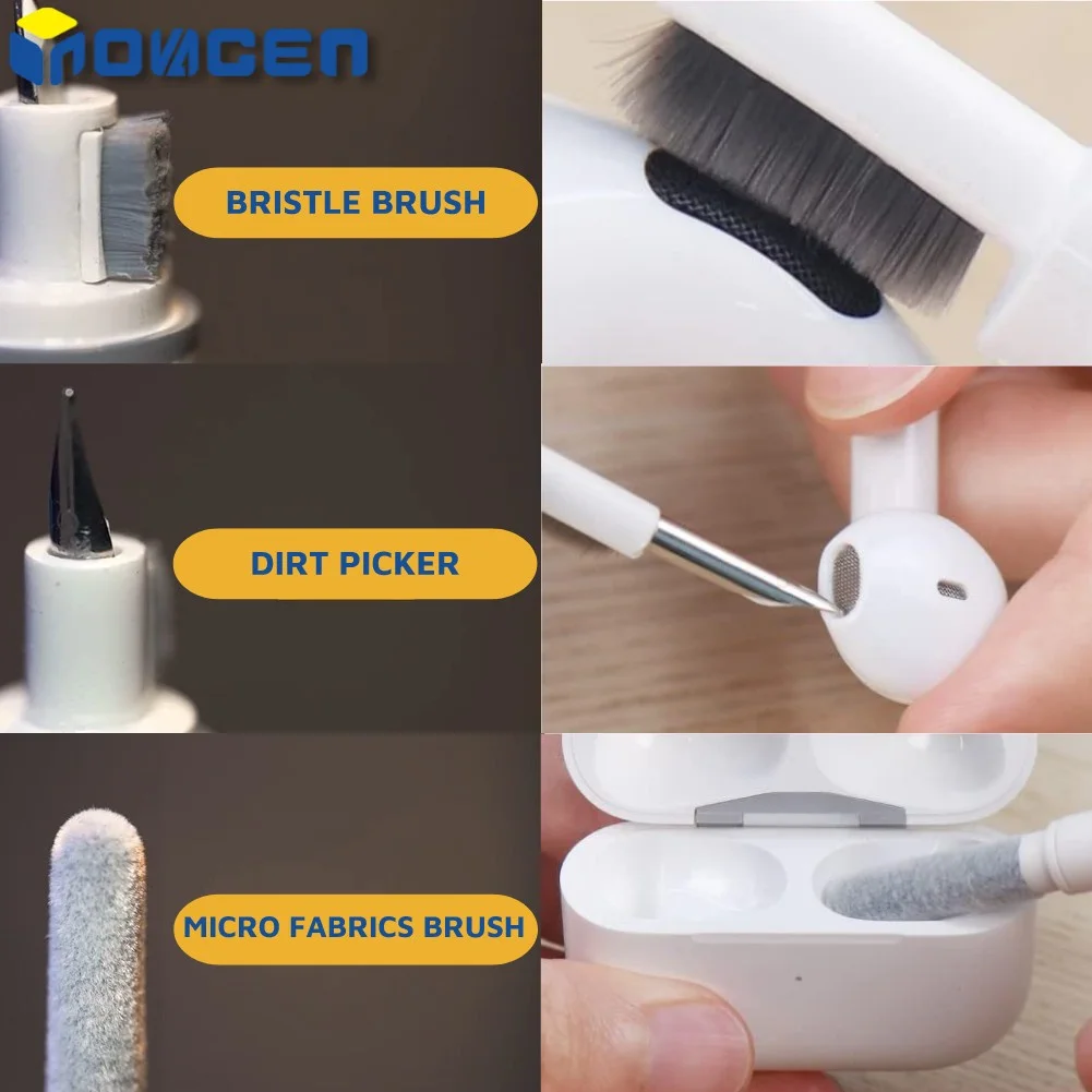 5 in 1 Keyboard Earphone Cleaning Tools Kit,Earbuds Cleaning Brush Keyboard Cleaner Dust Remover Key Puller