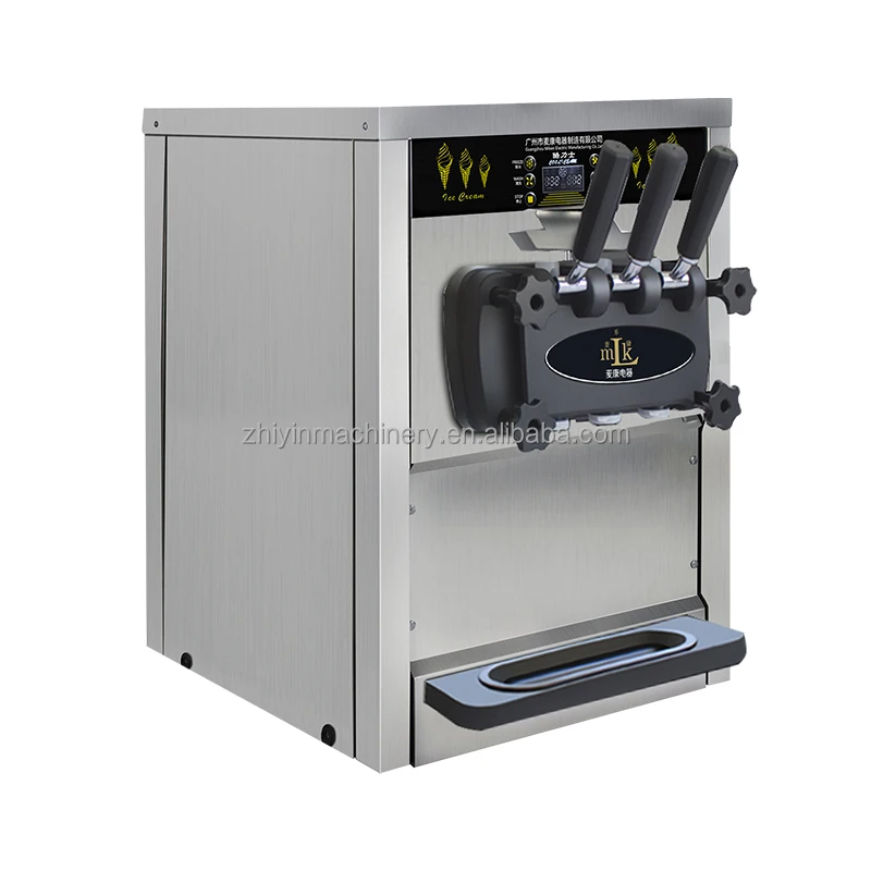 Commercial New Three Flavor Soft Serve Ice Cream Machine 220v/110v Customizable Ice Cream Cone Machine