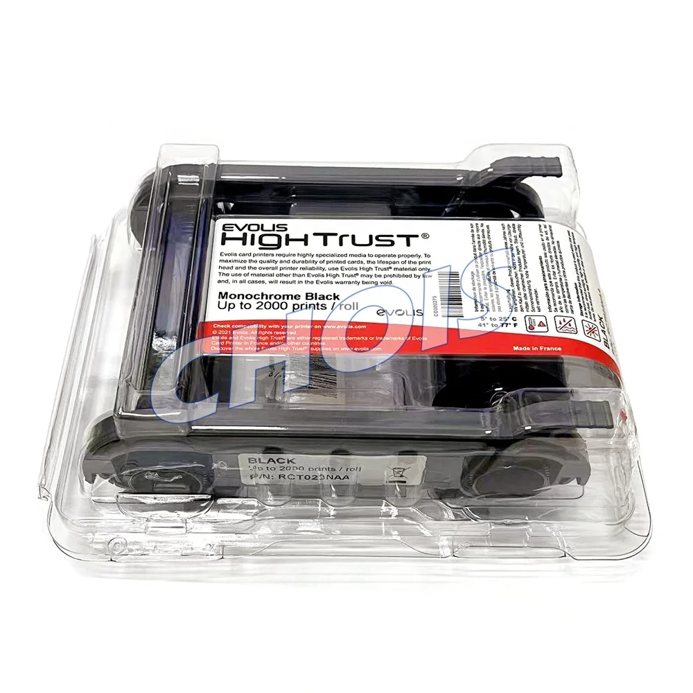 Оригинальный картонный принтер Evolis Zenius Primacy RCT023NAA черная монохромная лента изображения 2000
