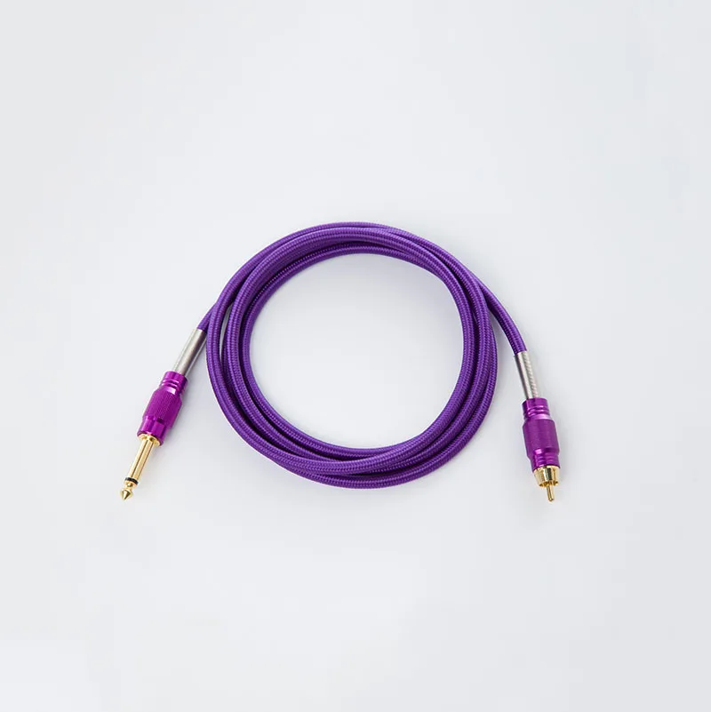 High Quality Silicone RCA Cable Professional 1.8M Tattoo Machine Power Supply Clip Cord For Tattoo Gun