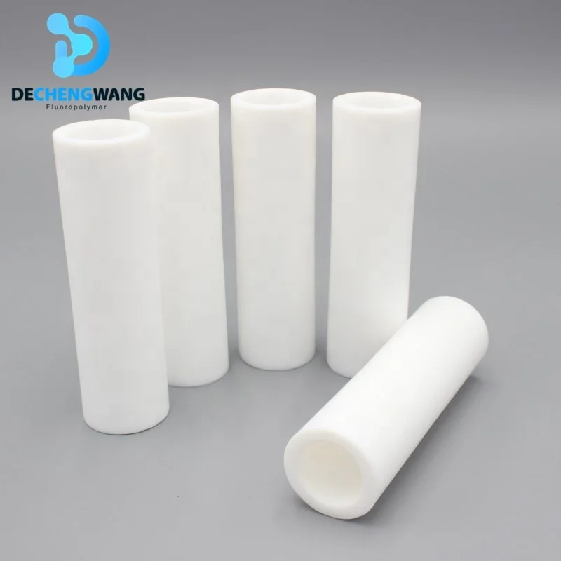 DCW compression molding and extruding white black PTFE tubing ptfe hollow tube