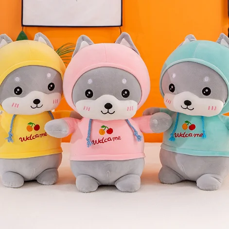 BSCI Factory Cute Husky Plush toys Stuffed Dog Toys