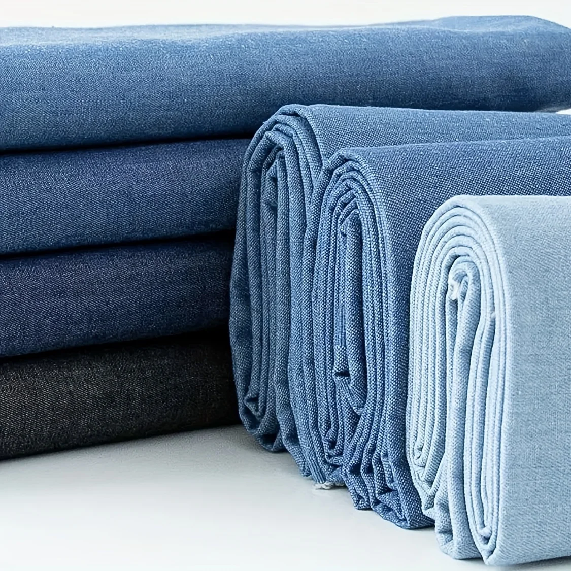 Wholesale Pre-Washed Denim Material Stretch Denim Fabric for Jeans, Jackets, Dresses, Skirts, Shorts, Caps