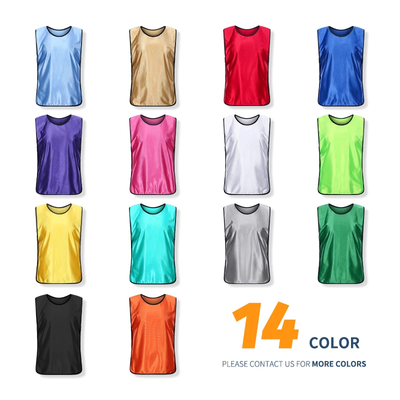Adults Soccer Pinnies Quick Drying Football Vest wholesale cheap 100%polyester sport bibs soccer training vest