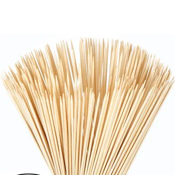 Одноразовые бамбуковые шампуры для барбекю, бамбуковые палочки