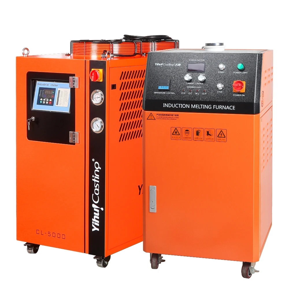 Индукционная плавильная печь Yihui 8 кг для золота серебра меди мини-печь по заводской цене