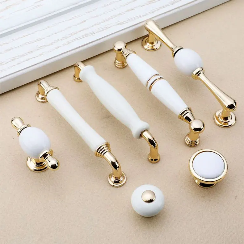 Soruda China Wholesale Kitchen Cabinet Handle Luxury Pull out Ceramic Handles