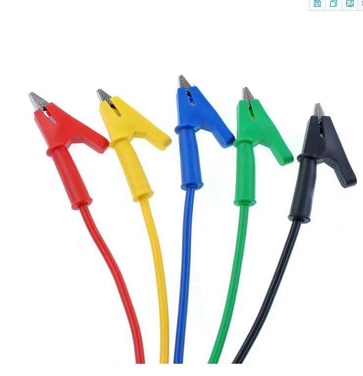 Alligator Clips Electrical Test Leads Set 15A Jumper Wires Heavy New for Electrical Testing