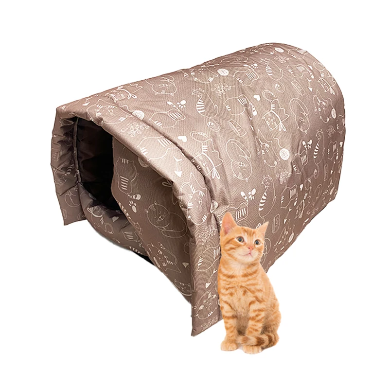 BunnyHi MW005 New Design Cat Supplies High-Quality Durable Semi-Closed Cozy Pet Cave Bed Warm Outdoor Cat Shelter Cat House