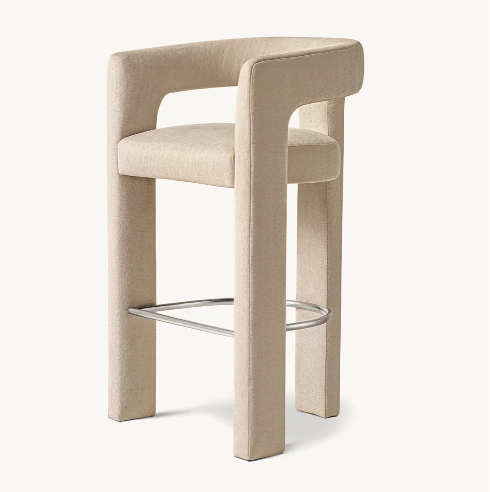 Sassanid OEM Contemporary Architecture Design Dining Room Stool Ines Open Fabric Counter&Bar Stool
