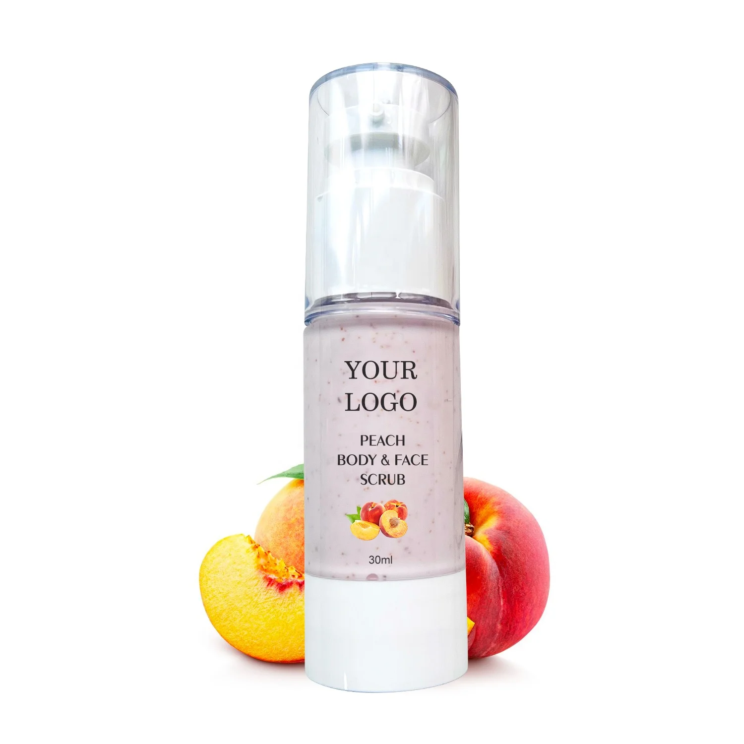 New Self Branded 30ML Peach Body Organic Vitamin Plant Extract Exfoliating Moisturizing Bath Stick Sunscreen Chemical