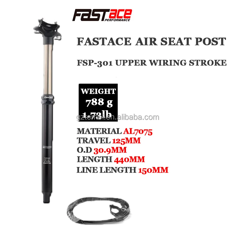 
FASTACE Height Adjustable Seatpost 30.9/31.6mm MTB upper 400MM Road Bicycle part Travel Seat FASTACE 