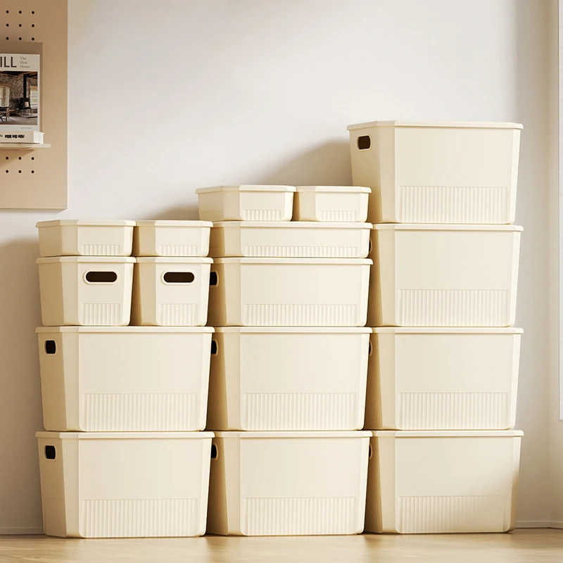 Wholesale Eco-friendly Home-use Plastic Box Storage Bins Exquisite Multi-purpose Organizer Box with Lid