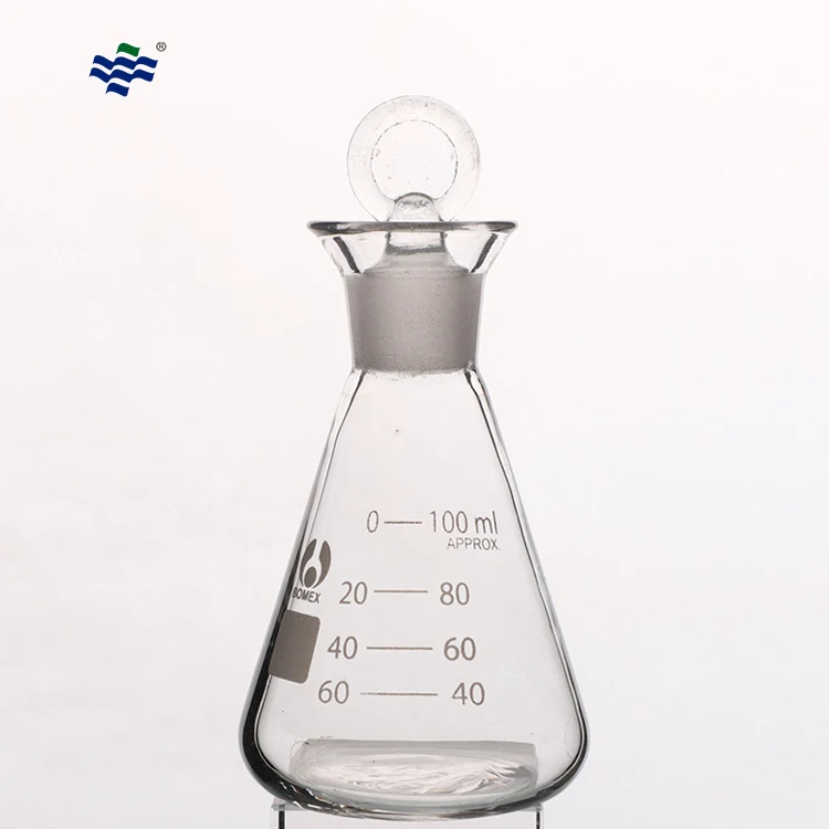 Laboratory Conical Flat Bottom Flask With Stopper