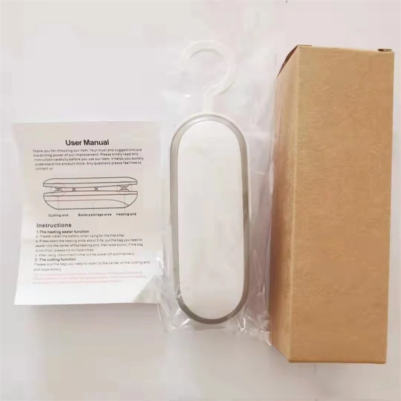 Mini Heat Sealer Portable Sealing Machine Hand Pressure Sealing Clip Food and Fruit Preservation Sealing Clip