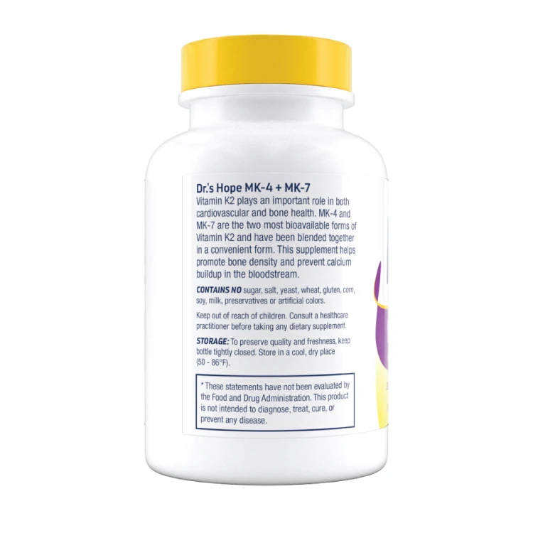 
MK4 + MK7 Vitamin K2 dietary supplement 
