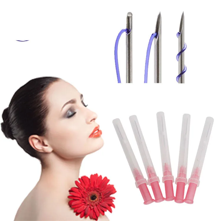 Корейская Высококачественная мононитевая нить pdo для подтяжки кожи острые иглы лифтинга