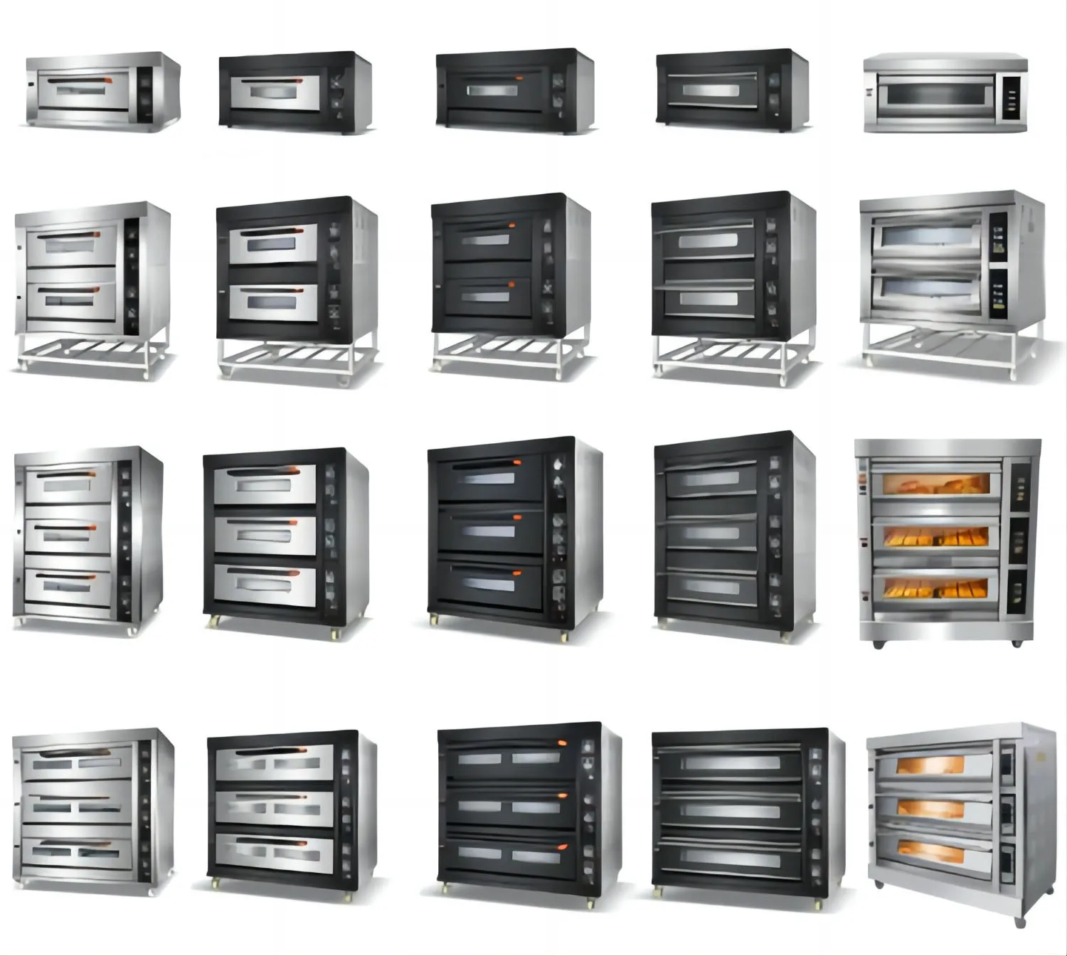 Factory outlet Baking horno Commercial gas electric pizza oven bakery equipment  industrial cake bread built-in ovens