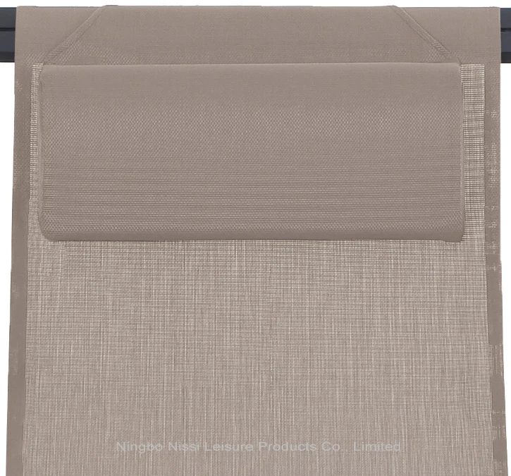 Outdoor Aluminum Sling Reclining Folding Beach Pool Sun Lounger Deck Chair