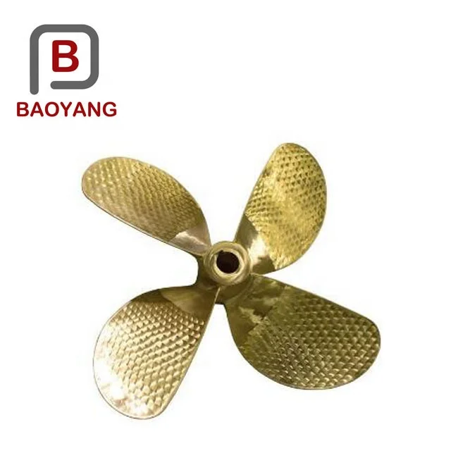 Custom high speed bronze 4 blade marine propeller