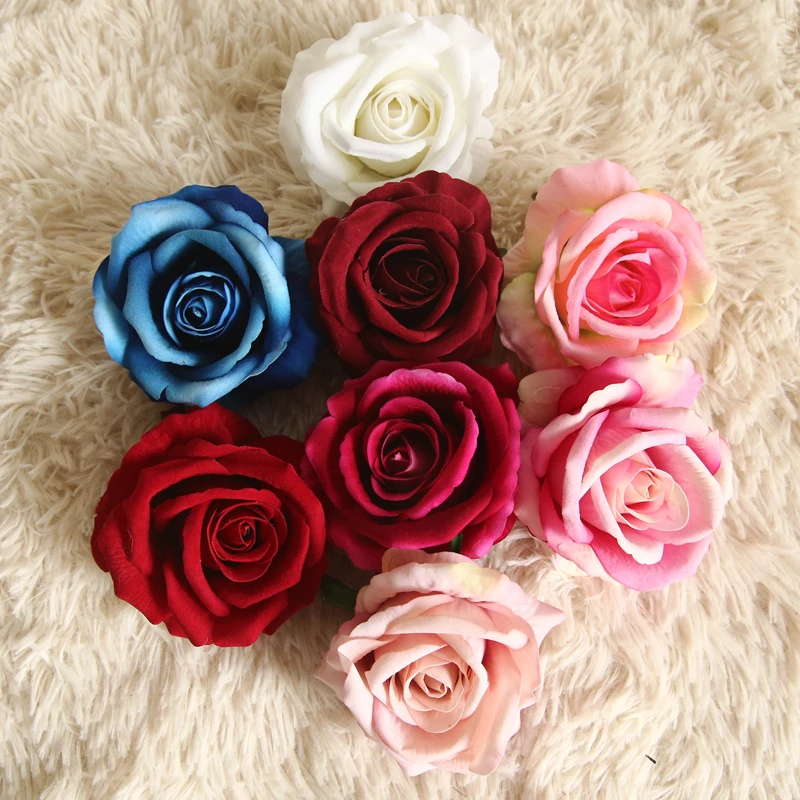 2022 new hand made fabric soap rose head artificial foam rose soap flower for United States