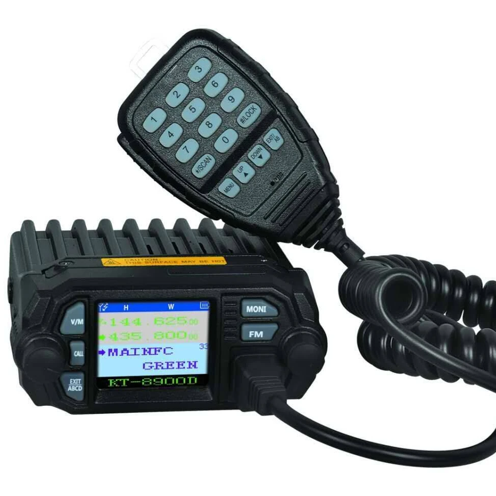 Dual band portable car mobile radio VHF 136-174MHz UHF 400-470MHz KT 8900D long range vehicle radio