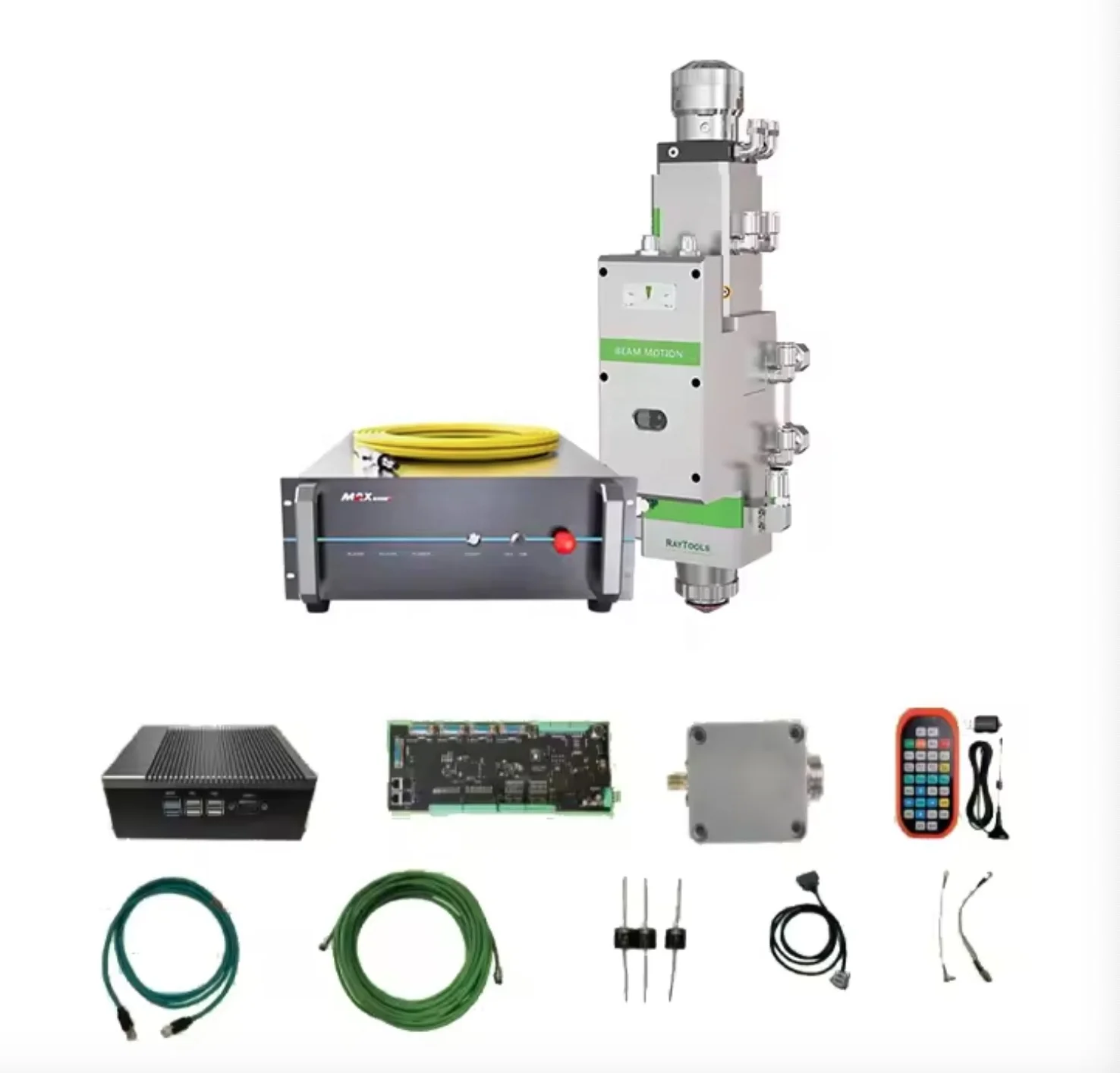 2kw FIber Laser Cutting Parts Kit (MAX Laser Source 2kw+Ratyools Cutting Head BM110+Raytools XC3000S Control System)
