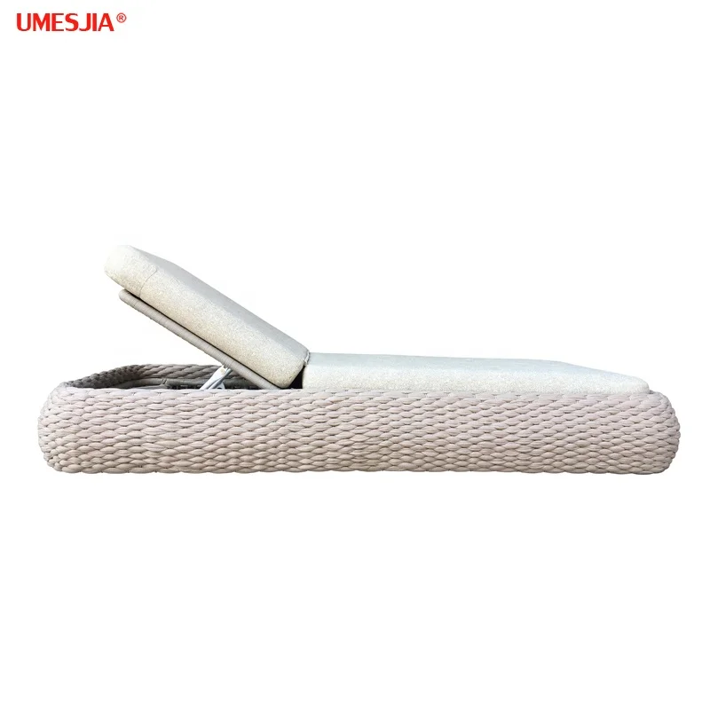 Swimming Pool Chaise Lounge day bed Outdoor Furniture Sun Lounge Chair Seat Beach function bed  Sun lounger Waterproof