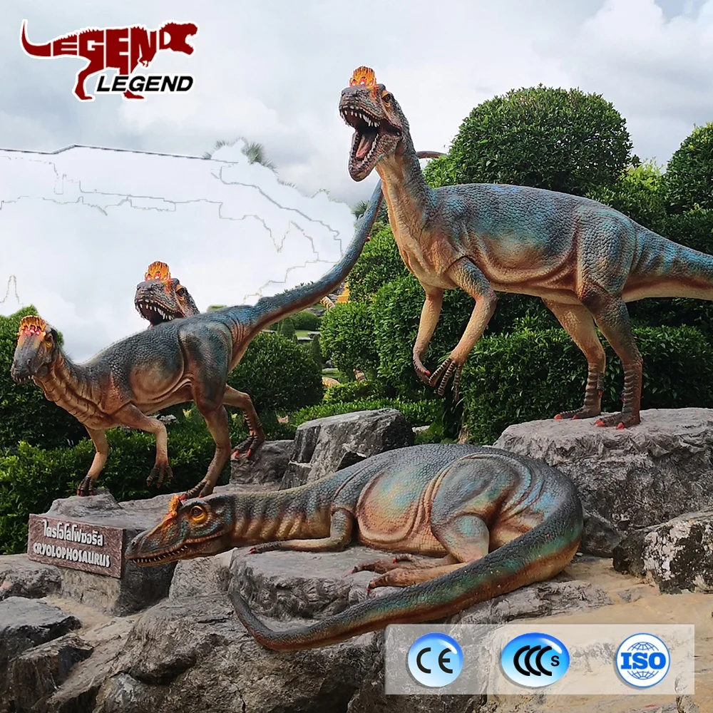 Jurassic life size robot dino simulation 3D dinosaur statues for park