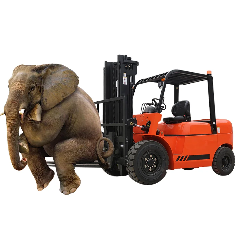 Reliable Price Pneumatic Tires 3 Stage Mast Diesel Forklift Truck 3ton Forklift with Complete Warranty