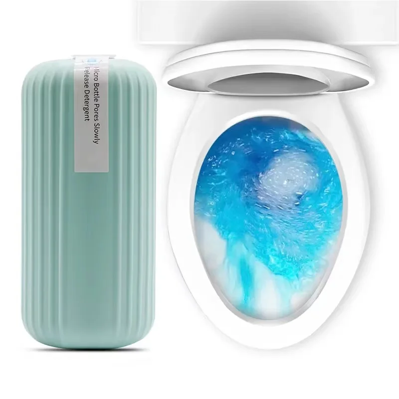 Factory Supplier Toilet Cleaning Magic Box Liquid Blue Bubble Bottle Toilet Cleaner Gel