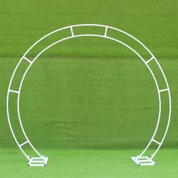 Metal circle wedding mariage arch Round balloon flower round Background arch frame stand birthday party baby shower decoration