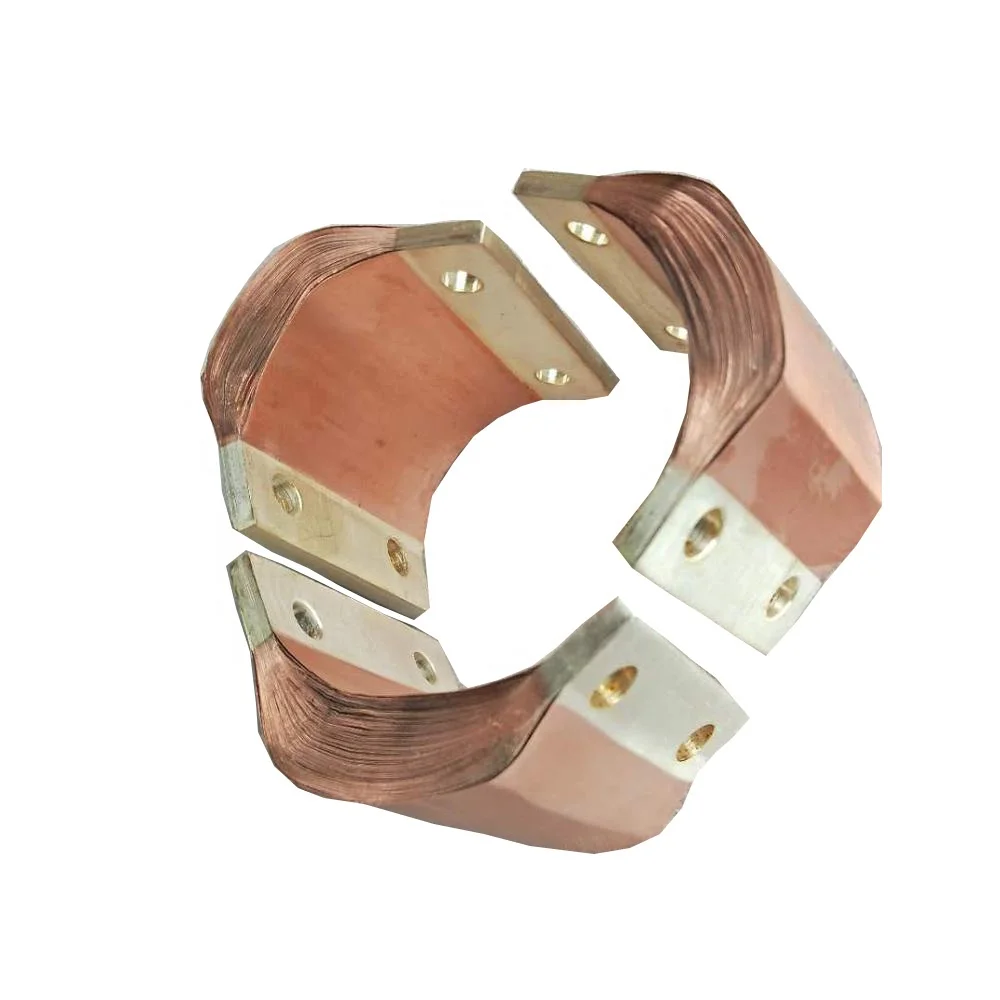 0.1mm flexible copper busbar customized copper foil bus bar