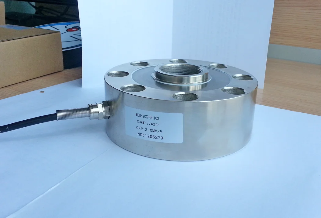Heavy duty pancake load cells weight sensor force transducer for machine tools test benches calibration facilities automotive